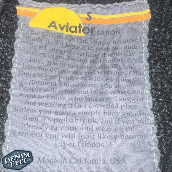 Aviator Nation Women’s Bolt Fade Sweatshirt in Black / Pink/Purple | PRELOVED🩷 - Picture 7 of 10